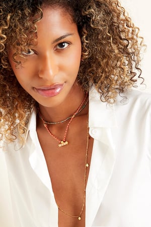 Halskette aus Edelstahl Silber h5 Bild2